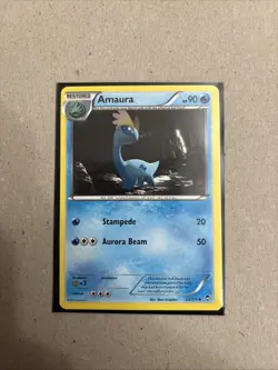 Amaura 25/111 Uncommon XY - Furious Fists LP Pokemon Card TCG - Image 1