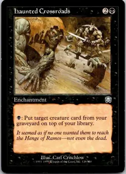 MTG Magic the Gathering Haunted Crossroads Mercadian Masques Played See Scan C - Image 1