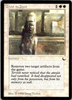 MTG Magic the Gathering Dust to Dust The Dark Played See Scan A - Image 1