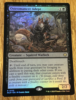 MTG Bloomburrow, Osteomancer Adept - Foil - Image 1