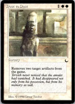 MTG Magic the Gathering Dust to Dust The Dark Played See Scan F - Image 1