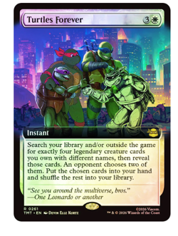 Turtles Forever - Foil - Extended Art Teenage Mutant Ninja Turtles MTG - Image 1
