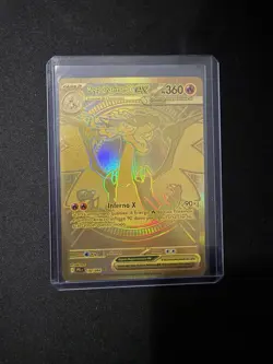 Pokemon Mega Charizard X EX - Ghost Flames PFL 130/094 Gold Italian Gold - Image 1