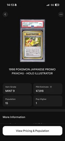 carte pokemon japonaise promo Pikachu holographique illustrator - Image 4