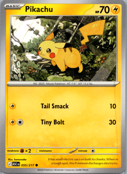 Pikachu 055/217 - Ascended Heroes - Common - Near Mint - Pokemon TCG Cards - Image 1
