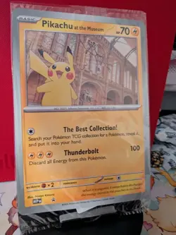1x Pikachu At The Museum Jumbo Promo Pokemon Card Sealed! - Image 3