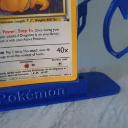 Pokemon TCG Dragonite Holo Rare 4/62 Fossil Set Unlimited Card WOTC 1999 Vintage - Image 4