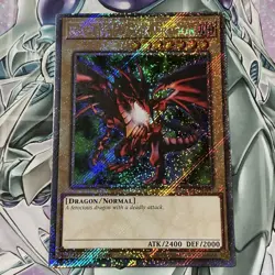 Red-Eyes Black Dragon 8th Art 1st Ed Platinum Secret Rare RA04-EN109 Yu-Gi-Oh - Image 1
