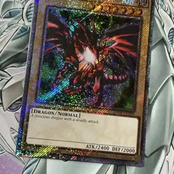 Red-Eyes Black Dragon 8th Art 1st Ed Platinum Secret Rare RA04-EN109 Yu-Gi-Oh - Image 3
