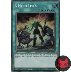 Yugioh A Hero Lives RA04-EN087 Secret Rare 1st Edition NM - Image 1