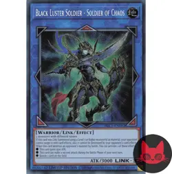 Yugioh Black Luster Soldier - Soldier of Chaos BLC1-EN002 Secret Rare Limited NM - Image 1