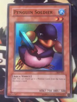Yugioh: Penguin Soldier - SDJ-022 - Super Rare - Unlimited - MP - Image 1