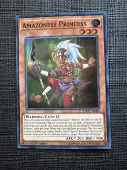 Yu-Gi-Oh! TCG Amazoness Princess 1st Edition Super Rare LEDU-EN008 NM - Image 1