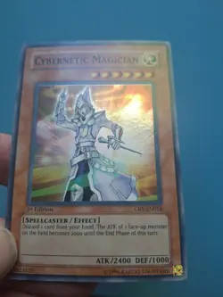 Yugioh - Cybernetic Magician Super Rare 1st Edition CRV-EN016 MP - Image 1