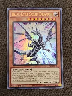 Yugioh: Blue-Eyes Solid Dragon - LDS2-EN014 - Ultra Rare - 1st Edition - NM - Image 1