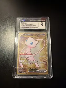 CGC 8.5 MINT Mew ex 205/165 Metal Gold 151 Ultra Premium Graded Pokemon Card - Image 1