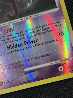 Pokemon Card Unown J 76/146 Legends Awakened Reverse Holo Light Play - Image 2