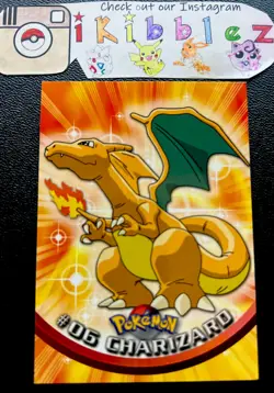 Charizard #6 NM Non Holo Vintage Topps Black Label Pokemon Card. Fast Shipping! - Image 1
