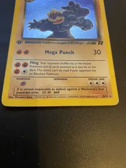 Pokemon Dark Machamp Holo Rare TCG Card Team Rocket Series 10/82 1st Edition - Image 2