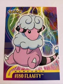 FLAAFFY TV Animation Edition POKEMON 2001 TOPPS Trading Card #180 NM - Image 1