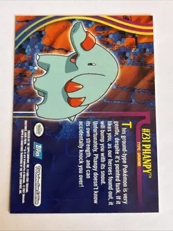 Phanpy #231 Pokemon Topps Johto Series 1 Card NM - Image 2