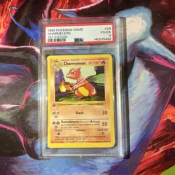 Pokemon TCG Charmeleon First Edition, Base Set, Vintage 1999 Card 24/102 PSA 4 - Image 1
