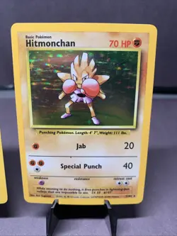 Pokemon TCG Base Set Lot of 2 Card Holo Rare Hitmonchan & Magneton 1999 VTG WOTC - Image 3