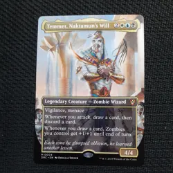 Temmet, Naktamun's Will Borderless Mythic Aetherdrift Commander MTG - Image 1