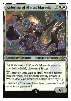 Katerinaof Myra's Marvels (galaxy foil) Rare Unfinity MTG - NM+ - Image 1