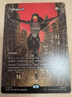 Silkguard (Borderless) Marvel Universe Eternal-Legal Regular - Mtg - Image 1