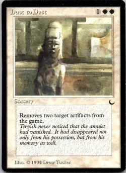 MTG Magic the Gathering Dust to Dust The Dark Played See Scan D - Image 1