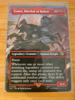 MTG Eomer, Marshal of Rohan (Borderless) 0428 Lord of the Rings M/NM Free UK P&P - Image 1