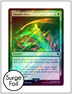 1x Nature's Lore, Surge Foil, Final Fantasy, Magic MTG NM - Image 1