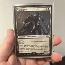 MTG ~ Warg Rider ~ Lord Of The Rings ~ LTR 0831 - Image 1