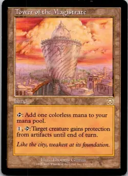 MTG Magic the Gathering Tower of Magistrate Mercadian Masques Played See Scan - Image 1