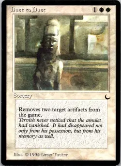 MTG Magic the Gathering Dust to Dust The Dark Played See Scan C - Image 1