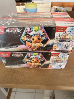 4 Pokemon Prismatic Evolutions Surprise Box And Booster Bundle Sealed - Image 2