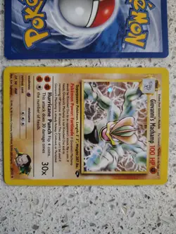 2 Pokemon Gym Challenge cards Giovanni's Machop, Holo Giovanni's Machamp 2000 - Image 4