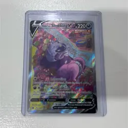 Pokemon Galarian Slowking V Full Art Single Strike Ultra Rare Holo 179/198 - Image 1