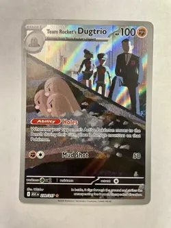 Pokemon TCG Team Rocket’s Dugtrio 239/217 Illustration Rare Ascended Heroes NM - Image 1