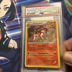 2013 POKEMON B&W LEGEND TREASURES COSMOS-MEGA CHARIZARD #19 CHARIZARD-HOLO PSA 9 - Image 2