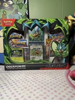 Pokemon TCG- Ogerpon ex premium collection box sealed- 6 booster packs - Image 1