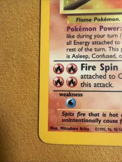 1999 Pokemon Base Set Charizard Holo 4/102 - Image 3