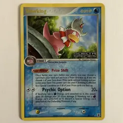 Pokemon TCG Slowking EX Delta Species 28/113 Reverse Holo Rare Stamped HP/DMG! - Image 1