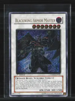 Yu-Gi-Oh Crimson Crisis Blackwing Armor Master 1st Edition UTR CRMS-EN041 - Image 1