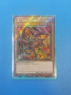 Red-Eyes Black Dragon 8th Art 1st Ed Platinum Secret Rare RA04-EN109 Yu-Gi-Oh - Image 1