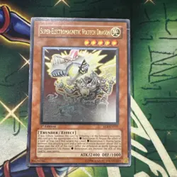 Yugioh! Super-Electromagnetic Voltech Dragon EOJ-EN031 Ultimate Rare 1st Ed MP - Image 1