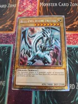 Yugioh Blue-Eyes White Dragon RA03-EN079 Platinum Secret Rare 1st Edition NM - Image 1
