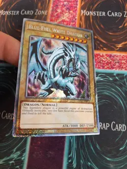 Yugioh Blue-Eyes White Dragon RA03-EN079 Platinum Secret Rare 1st Edition NM - Image 2