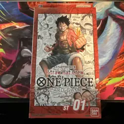 One Piece TCG ST 01 Straw Hat Crew Starter Deck Luffy English Sealed New 811039038366 - Image 1